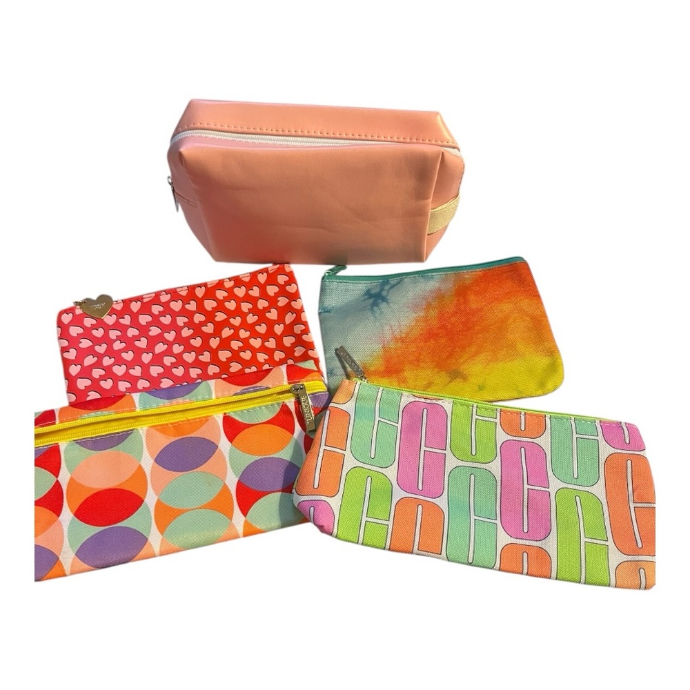 Makeup cosmetic beauty product brush Colorful Zippered Pouch 5 pc set